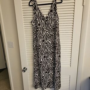 ASOS DESIGN Linen blend V-Neck Maxi Sundress 12